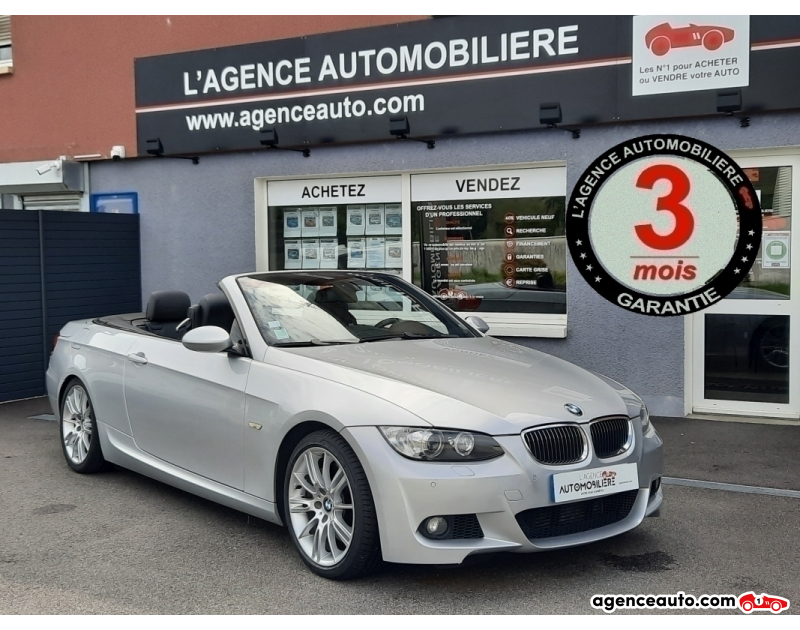 Achat voiture occasion, Auto occasion pas cher | Agence Auto Bmw Série 3 335i E93 PACK M CABRIOLET Gris Année 2008 Automatique Essence